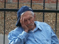 man sleeping
