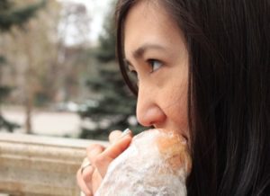 woman eating
